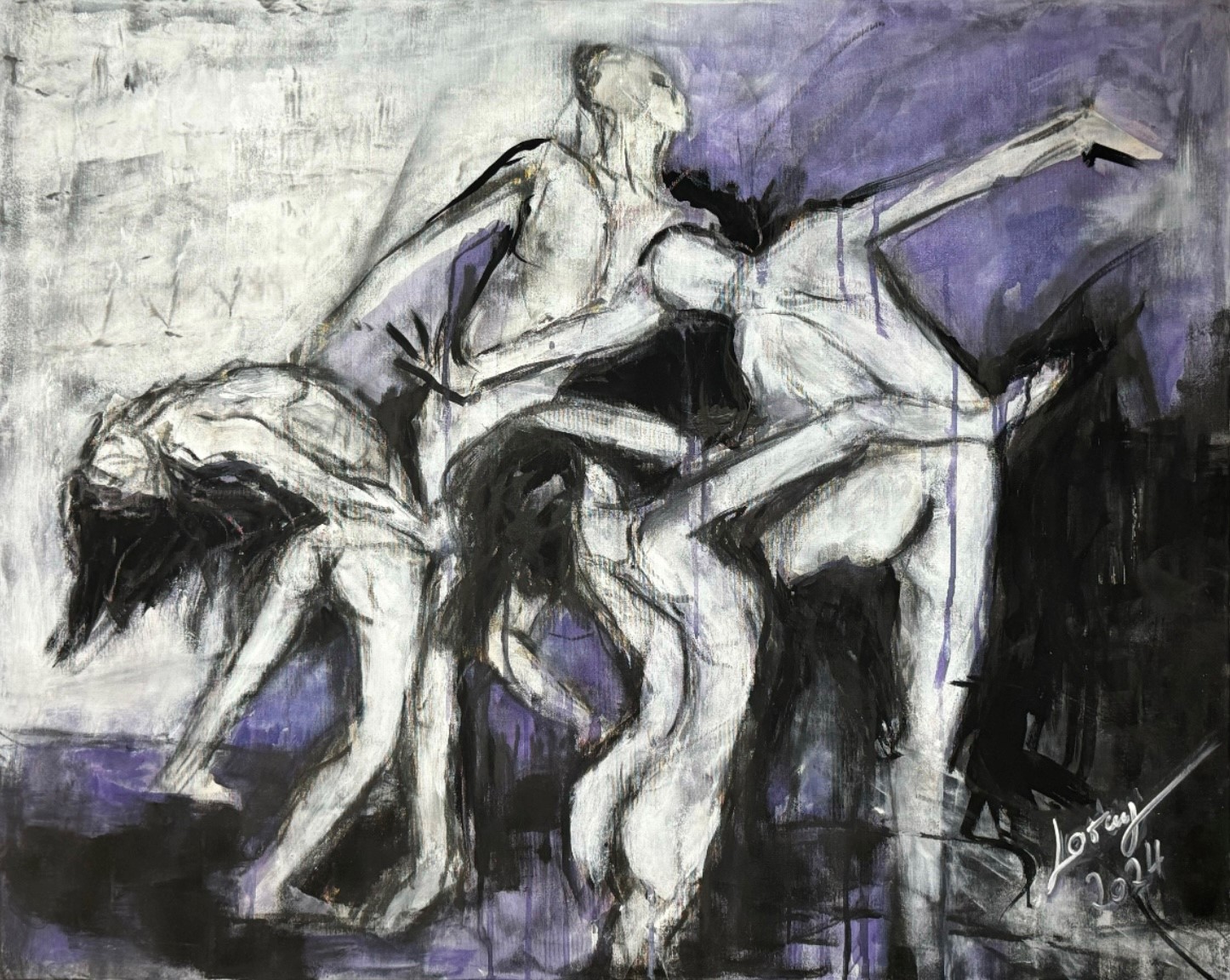 Modern Dance - Acryl auf Leinwand - 80 x 100 cm