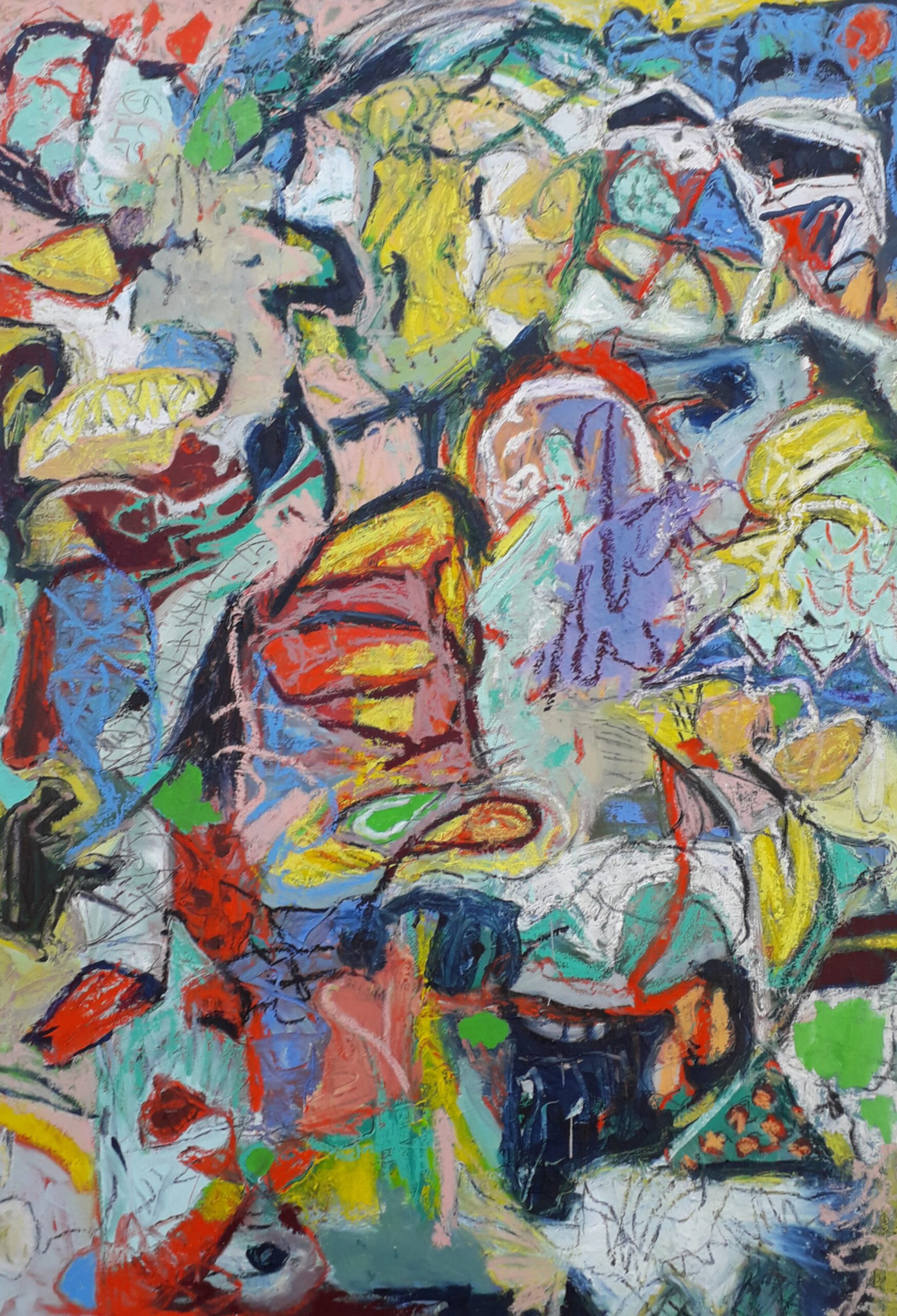 Botanical garden 130x90x2 cm, 2025