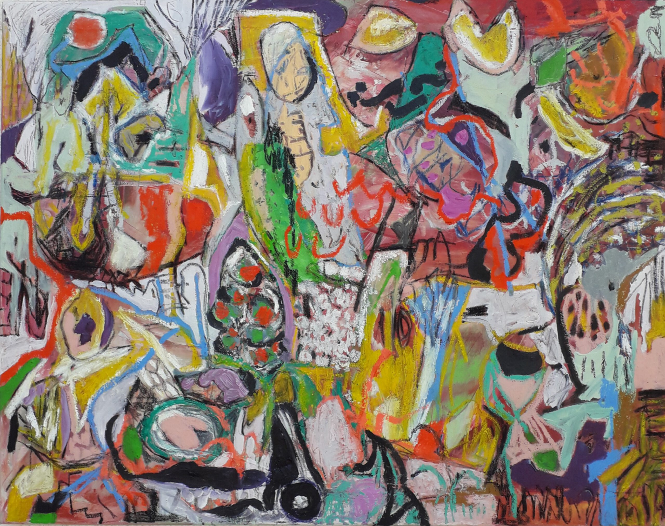 Graffiti 70x90x2 cm, 2024